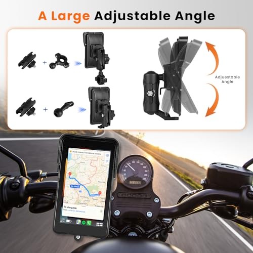 Motorcycle Carplay Screen 5 Inch GPS Navigation System with Wireless Carplay