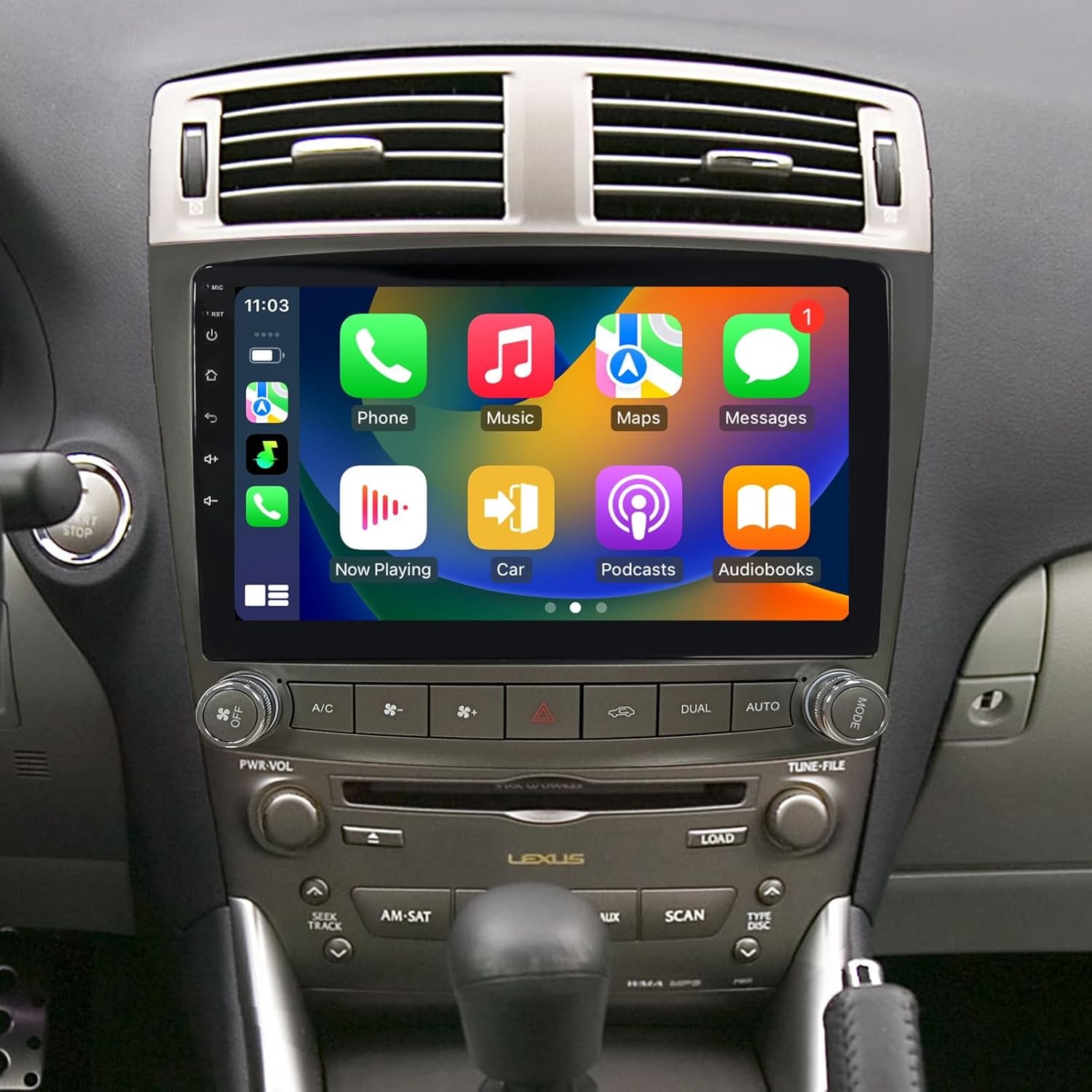 FOR LEXUS IS250 IS350 2006-2012 APPLE CARPLAY CAR RADIO STEREO GPS NAVI FM