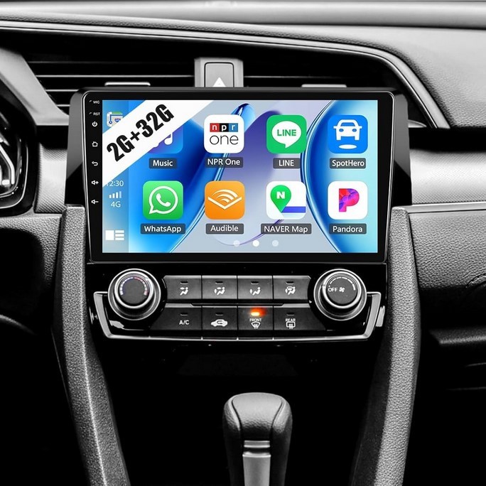 Honda Civic Carplay Android Radio 2016-2020 9 Inch Car Stereo GPS Nav 2 + 32G