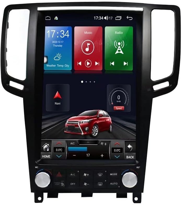 12.1″ Vertical Screen Tesla Style For Infiniti G25 G35 G37 2007-2015 Car Radio