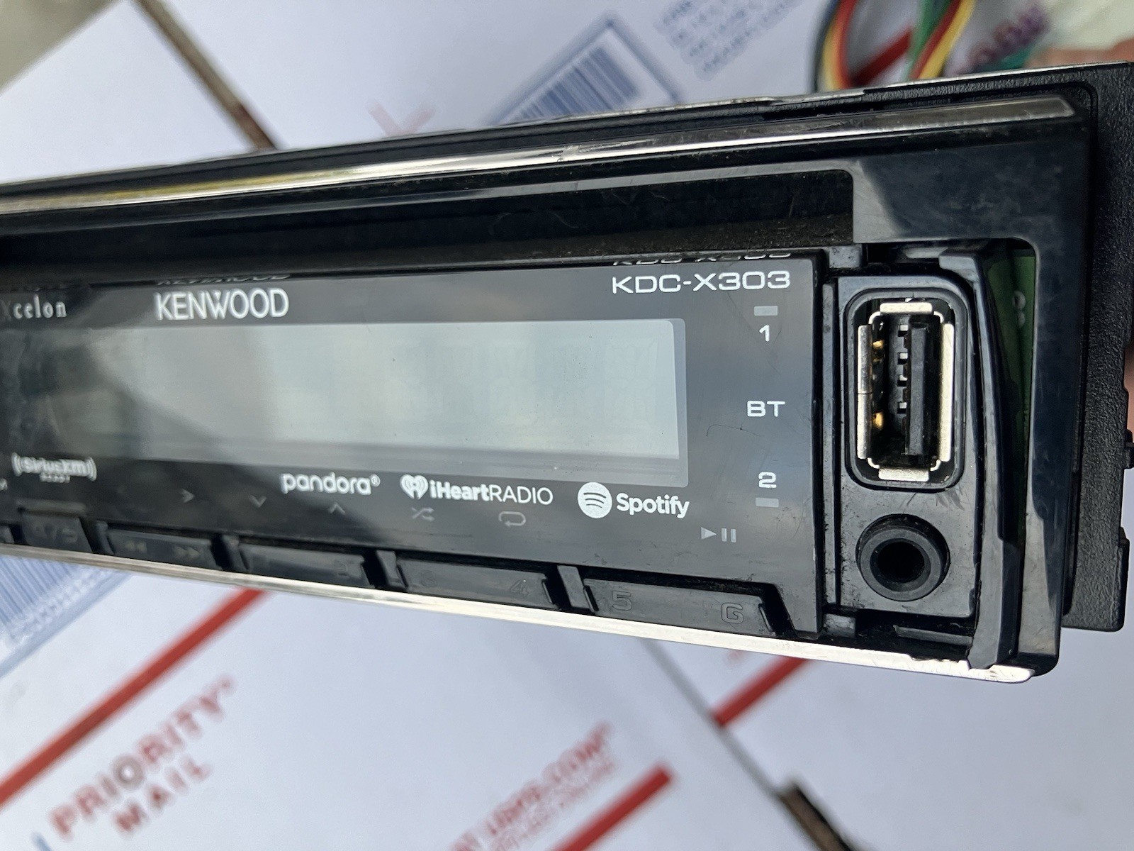 KENWOOD KDC-X303 1DIN CAR AUDIO RADIO BLUETOOTH USB CD AUX 3RCA