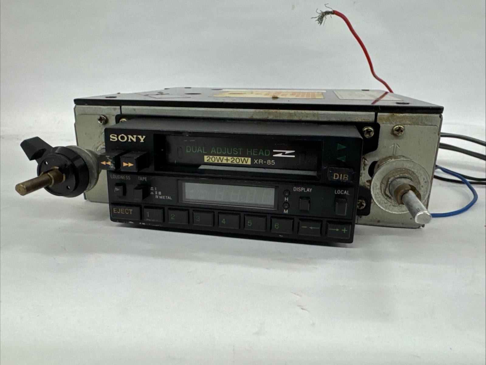 Vintage Car AM/FM Radio Cassette Player Sony XR-85 Shaft Post Style Rare