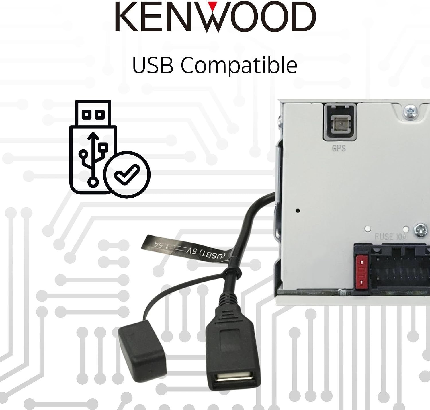 CarPlay & Android Auto Compatible 6.8-Inch Car Stereo with Bluetooth Connection