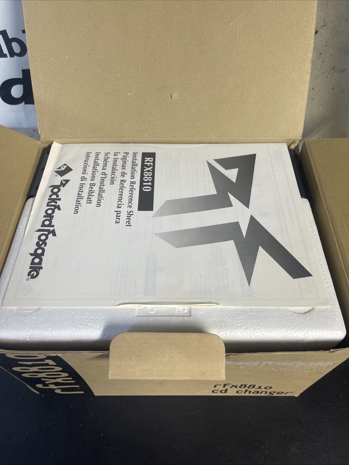 Rockford Fosgate RFX8810 8 Disc CD Changer NEW! Vintage Car Audio HX2 Power USA!