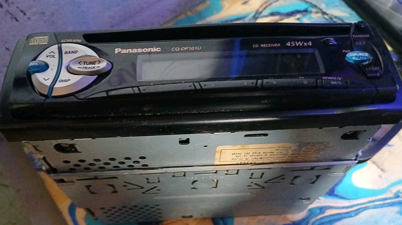 Panasonic CQ-DP101U CD Receiver 1 DIN 45Wx4 FM/AM Radio Car Audio