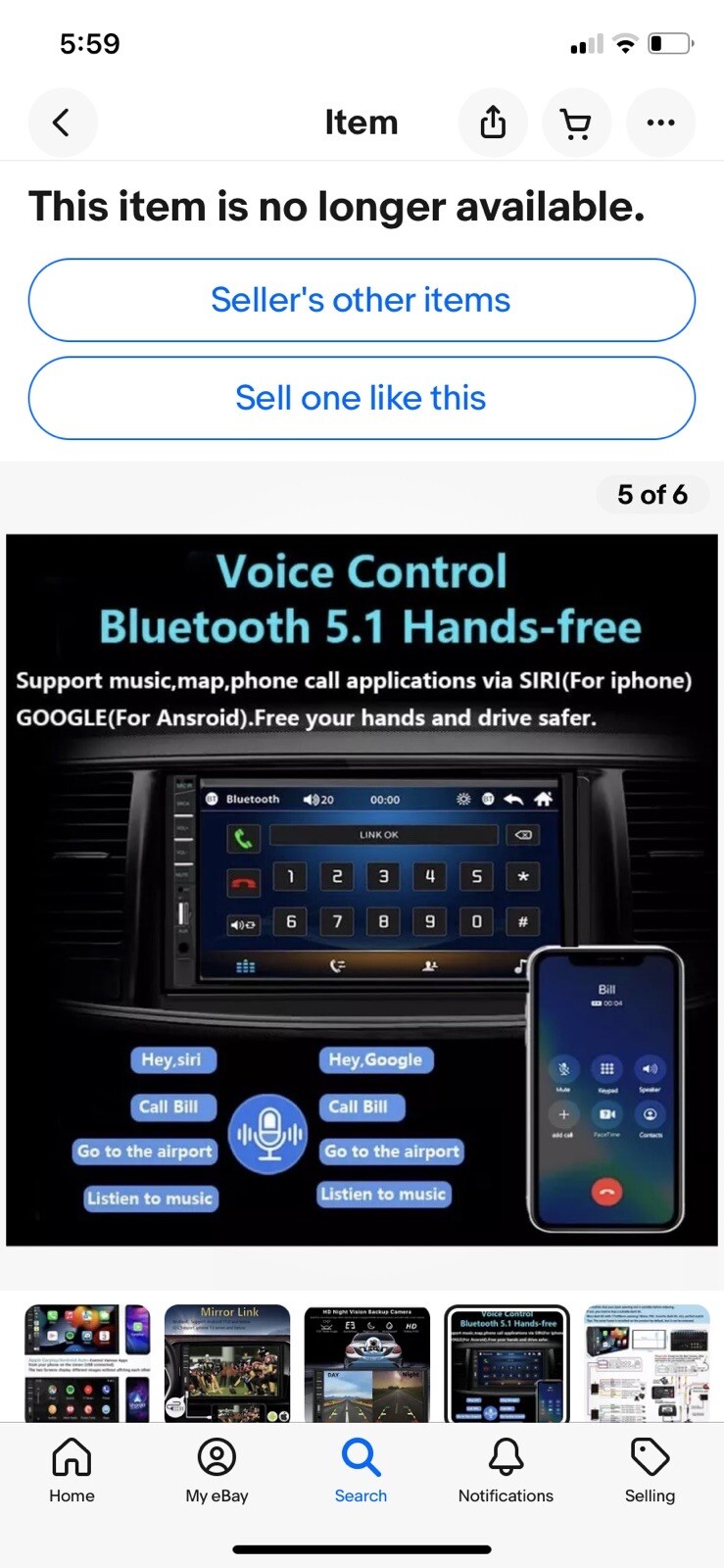 Naifay 7 Inch Car Stereo Double Din With Bluetooth 5.1 Touchscreen FREE SHIPPING
