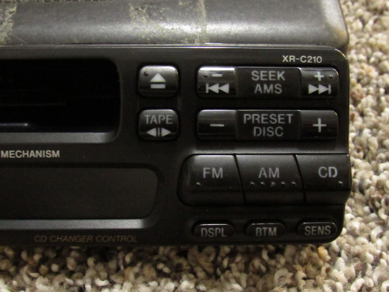 Vintage Sony XR-C210 Car Stereo Detachable Face with Case Parts Only Works