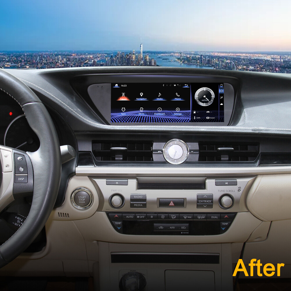 Wireless Carplay Android 13 For Lexus ES ES240 ES250 ES350 ES300h 2013-2017 GPS
