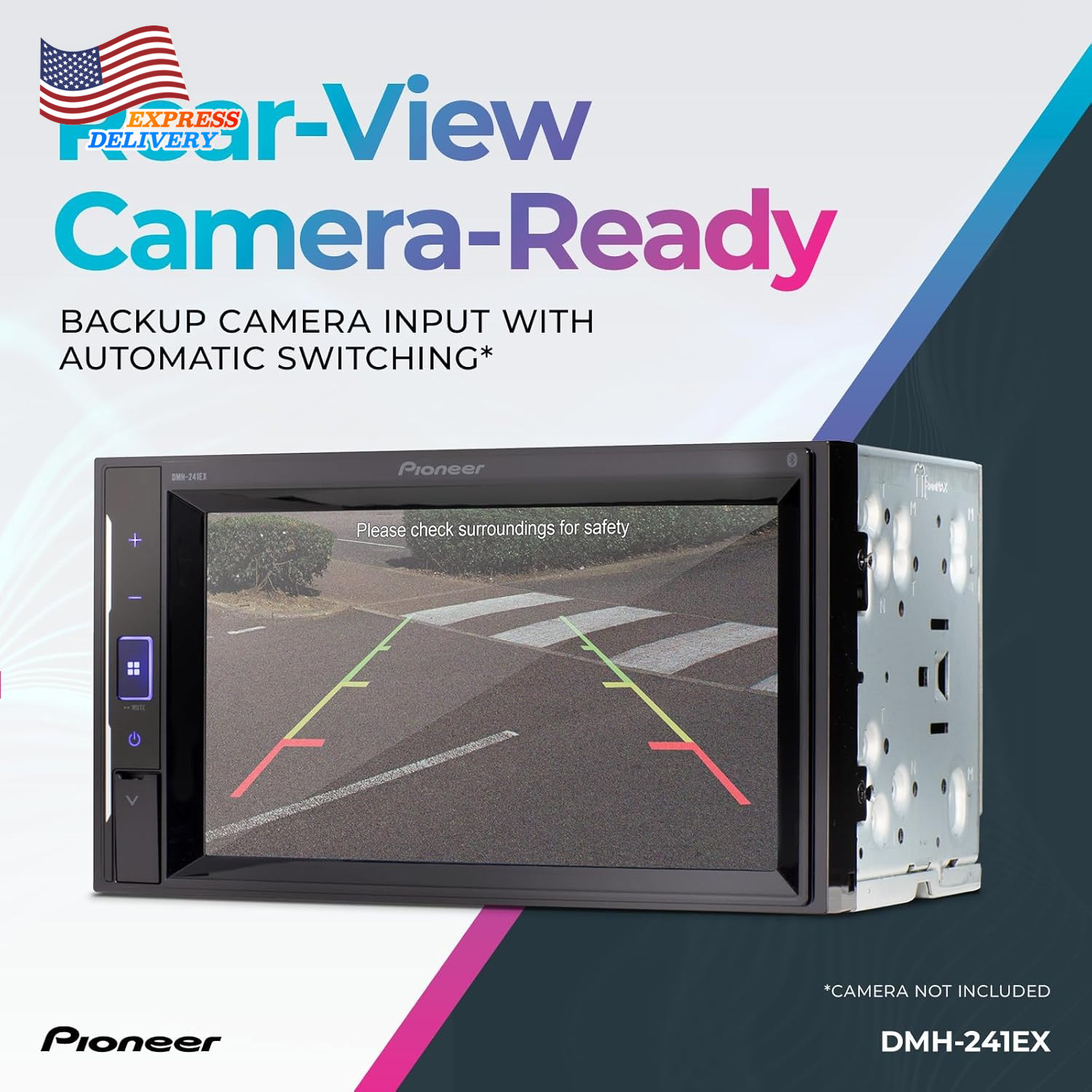 DMH-241EX 6.2″ Resistive Touchscreen Double Backup Camera NEW US