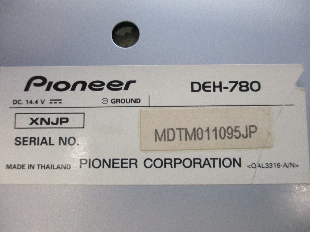 Carrozzeria Pioneer DEH-780 CD AUX Car Audio 1DIN Head Unit JDM Used Tested