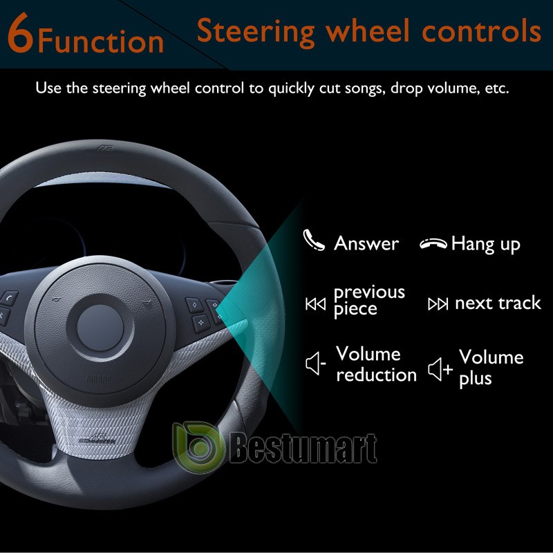 7″ Double 2 DIN Car MP5 Player Bluetooth Touch Screen Stereo Radio With Camera