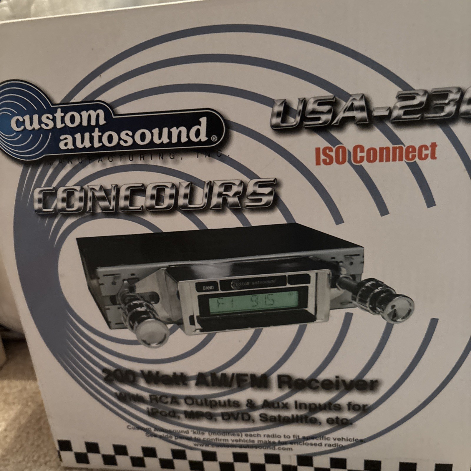 Vintage Styl Custom Auto Sound USA USA-230 – Original Box Open box 55-57 T Bird