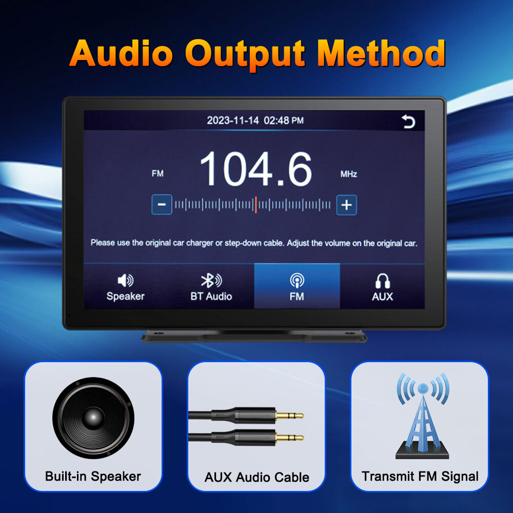 Car MP5 Player Wireless Carplay Android Auto Smart Screen Bluetooth Phone Music