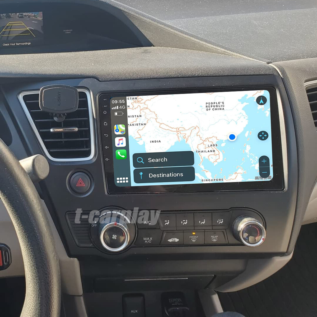CarPlay For Honda Civic 2013 2014 2015 Radio Head Unit Android 13.0 Navi Wifi