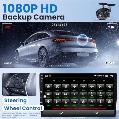 [4Core+64GB] Car Radio Stereo for Jeep Patriot Compass 2010 2011 2012 10 inch