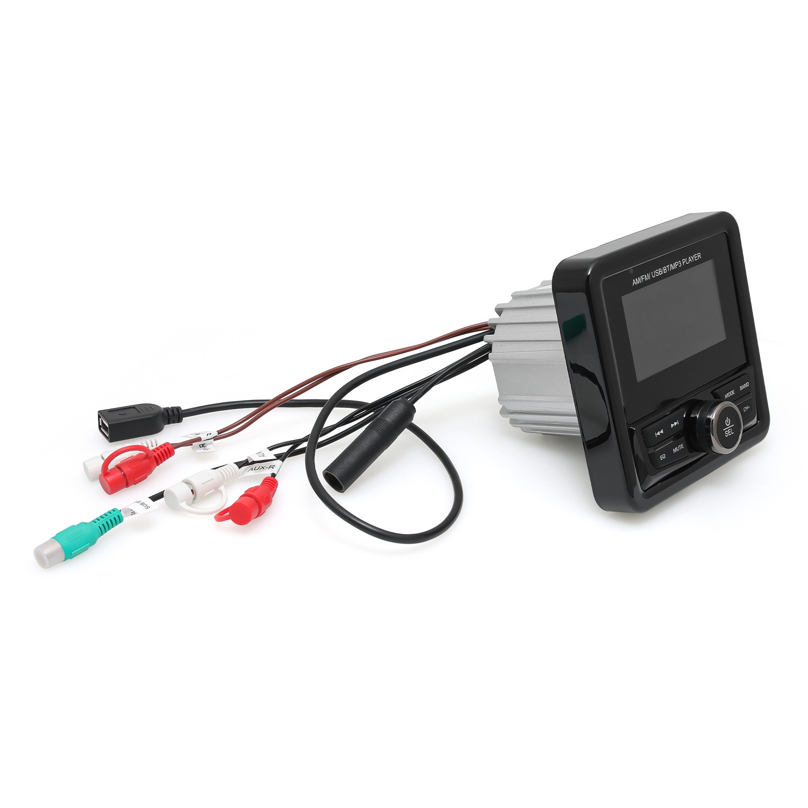 Marine Digital Media Receiver Bluetooth Waterproof LCD Display Boat Radio System