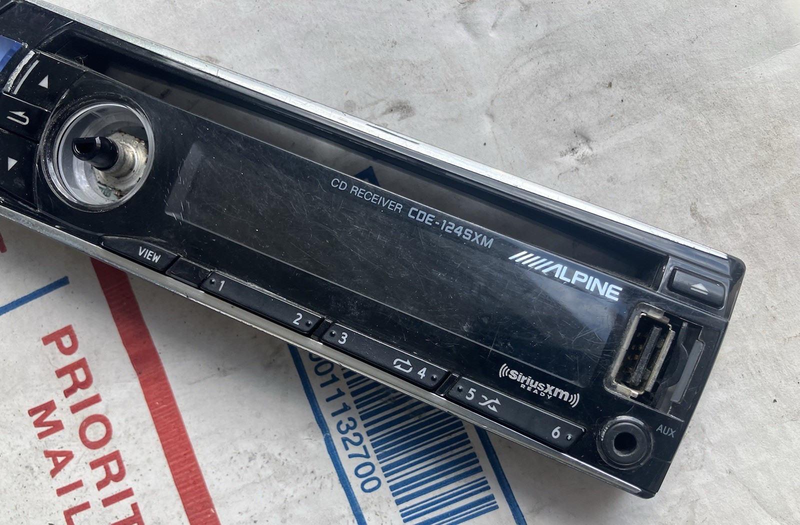 ✅ Alpine CDE 124SXM CD Car Stereo Player Radio FACEPLATE ONLY