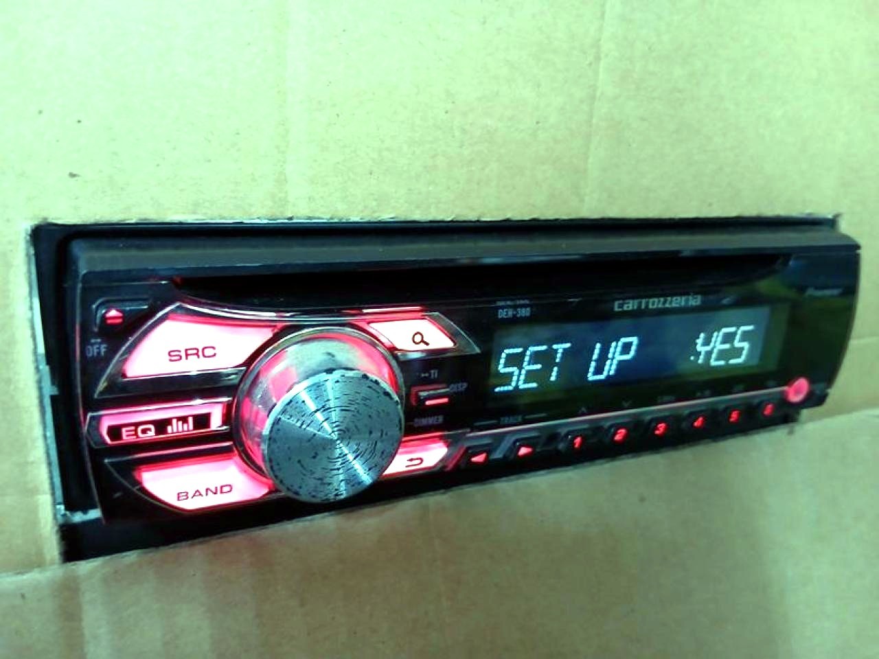 carrozzeria DEH-380 Car Stereo Receiver For Parts Not Working AUX CD
