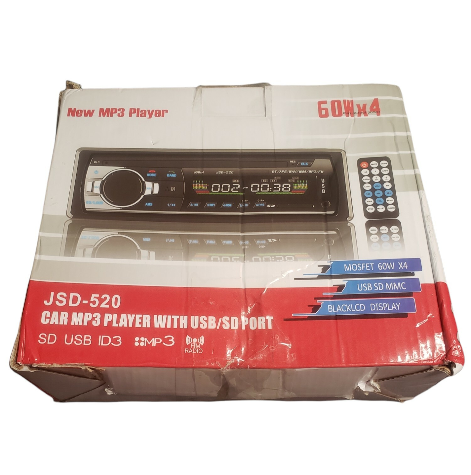 JSD – 520 Car MP3 Player With USB / SD Port & Controller