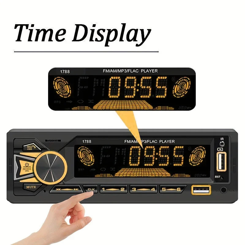 Bluetooth Car FM Radio MP3 Player In-Dash SD USB AUX AM/FM Stereo Audio Receiver