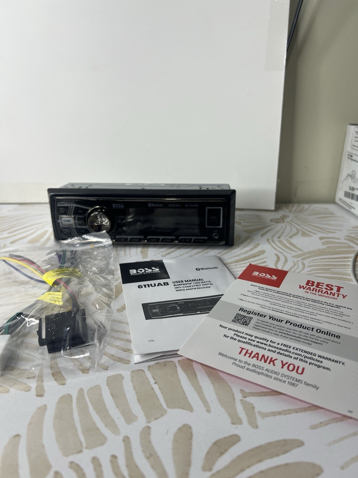 BOSS Audio Systems 611UAB Car Stereo System – Single Din, Bluetooth Black