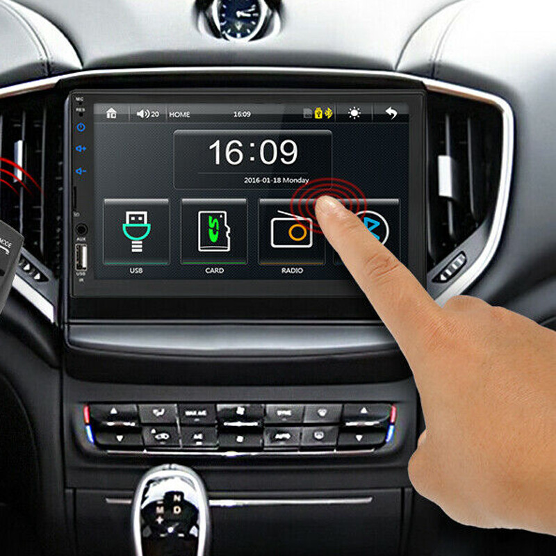 7″ 2 DIN Car MP5 Video Player Bluetooth Touch Screen Stereo Radio USB US Stock