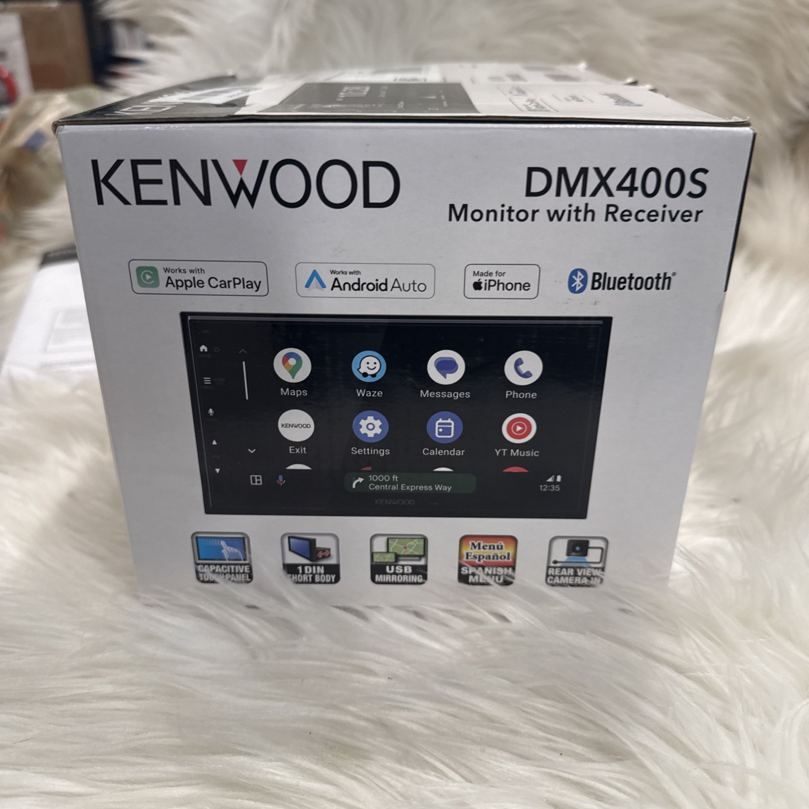 KENWOOD DMX400S Digital Multimedia Receiver 6.8″ Screen w/ Apple CarPlay & Andro