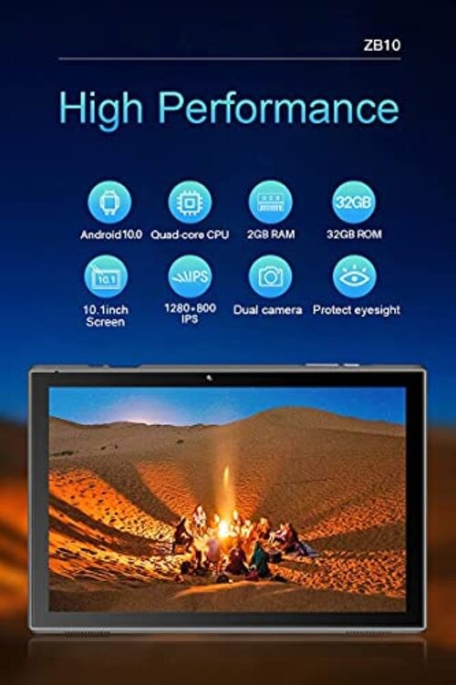 Tablet 10 Inch Android 10 Tablets, 32GB ROM 512GB Expand，6000mah Battery, Quad