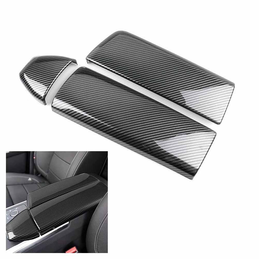 For Benz ML350 X166 W166 Carbon Fiber Texture Console Armrest Panel Cover Trim