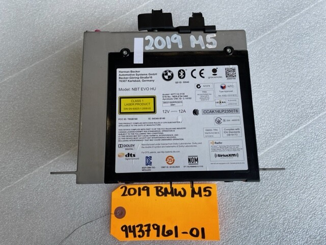 18-22 BMW F90 M5 F91 F92 F93 OEM HARMAN HEADUNIT CONTROL UNIT NBT EVO 9437961