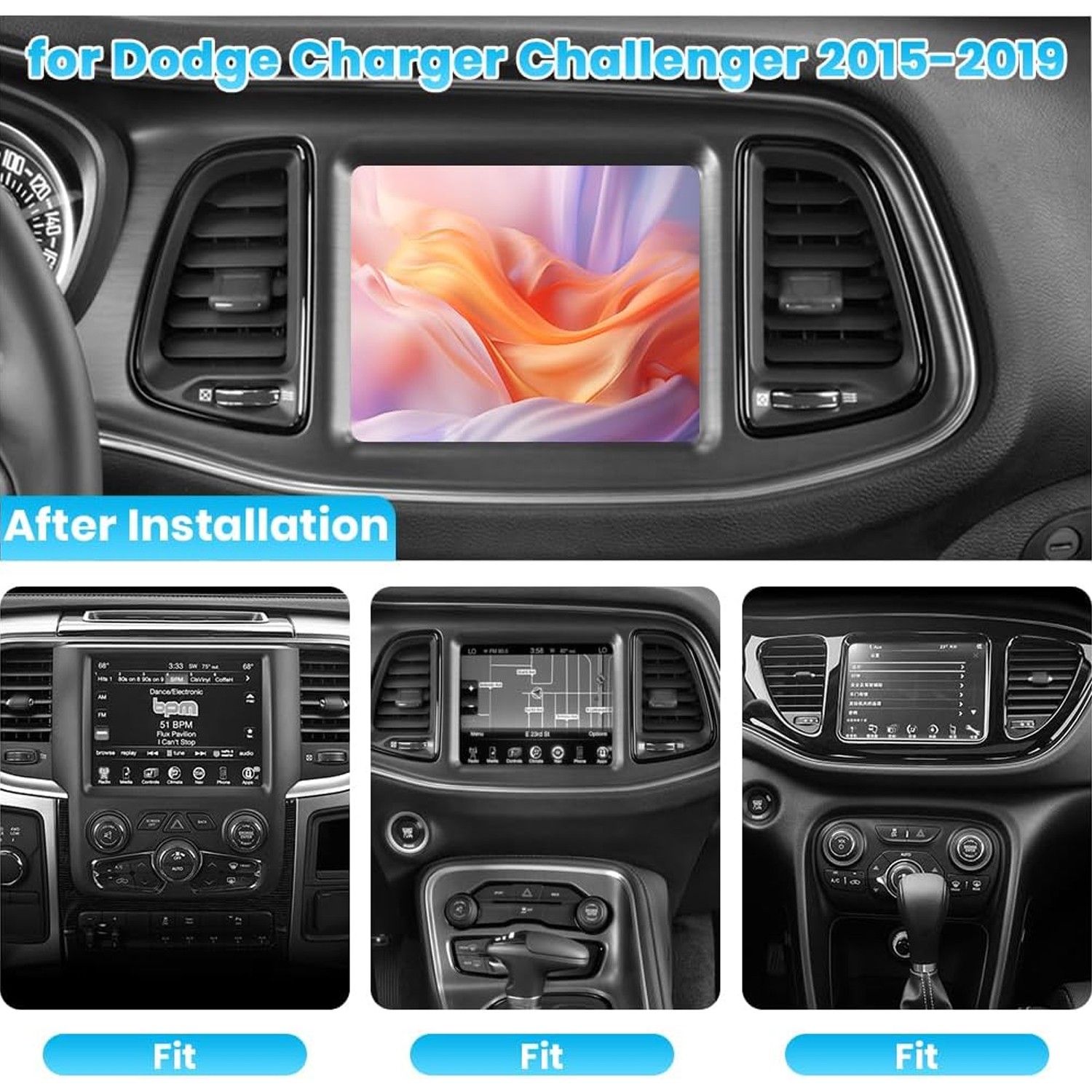 8.4″ For Dodge Challenger Charger 2015-2021 Android CarPlay Car Stereo Radio GPS