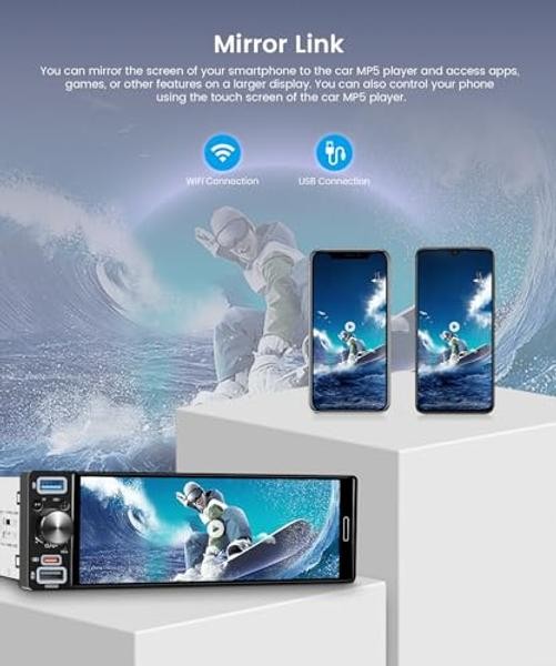 6.5 inch Single Din Car Radio Wireless Carplay 6.5 inch+Wireless Carplay+AM