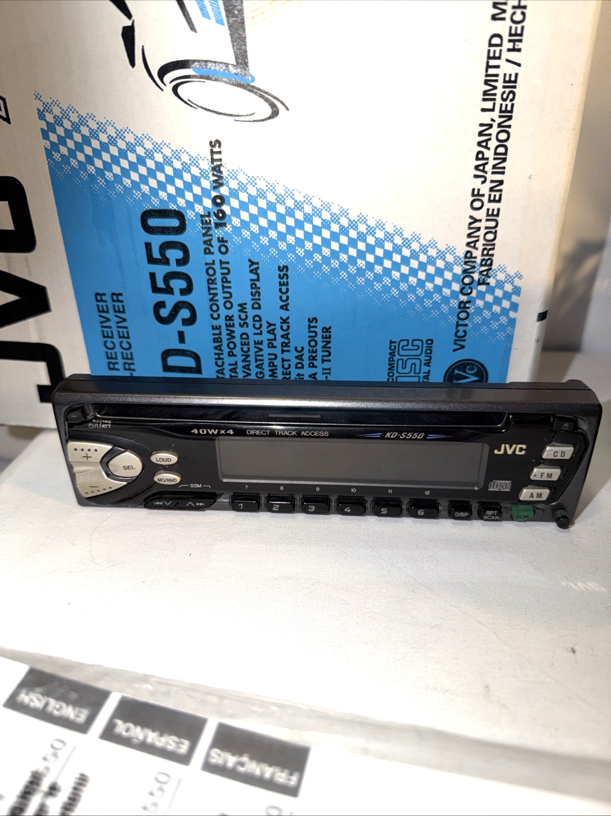 JVC KD-S5050 Car CD Player Receiver AM/FM Stereo Radio Open Box