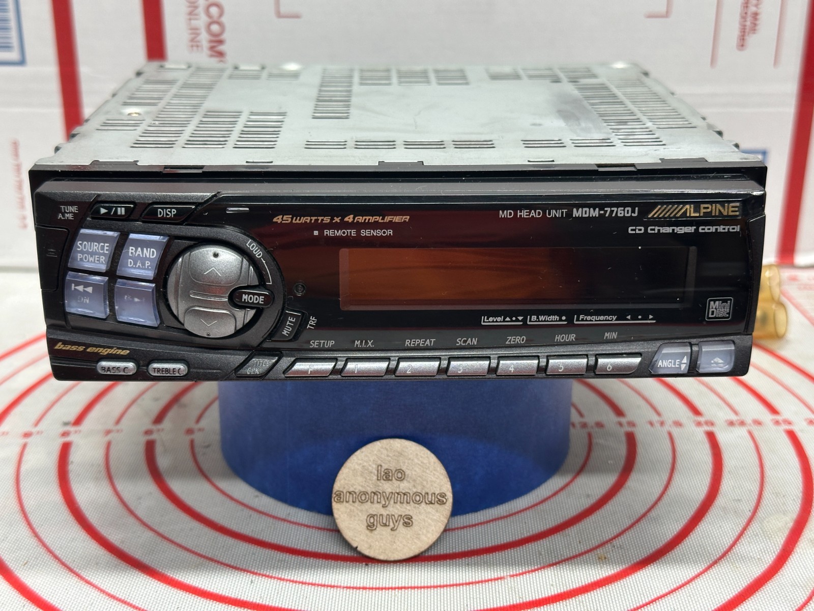 ALPINE # MDM-7760J JDM MiniDisc Deck Mini-BUS Vintage Old School RESTORED #01