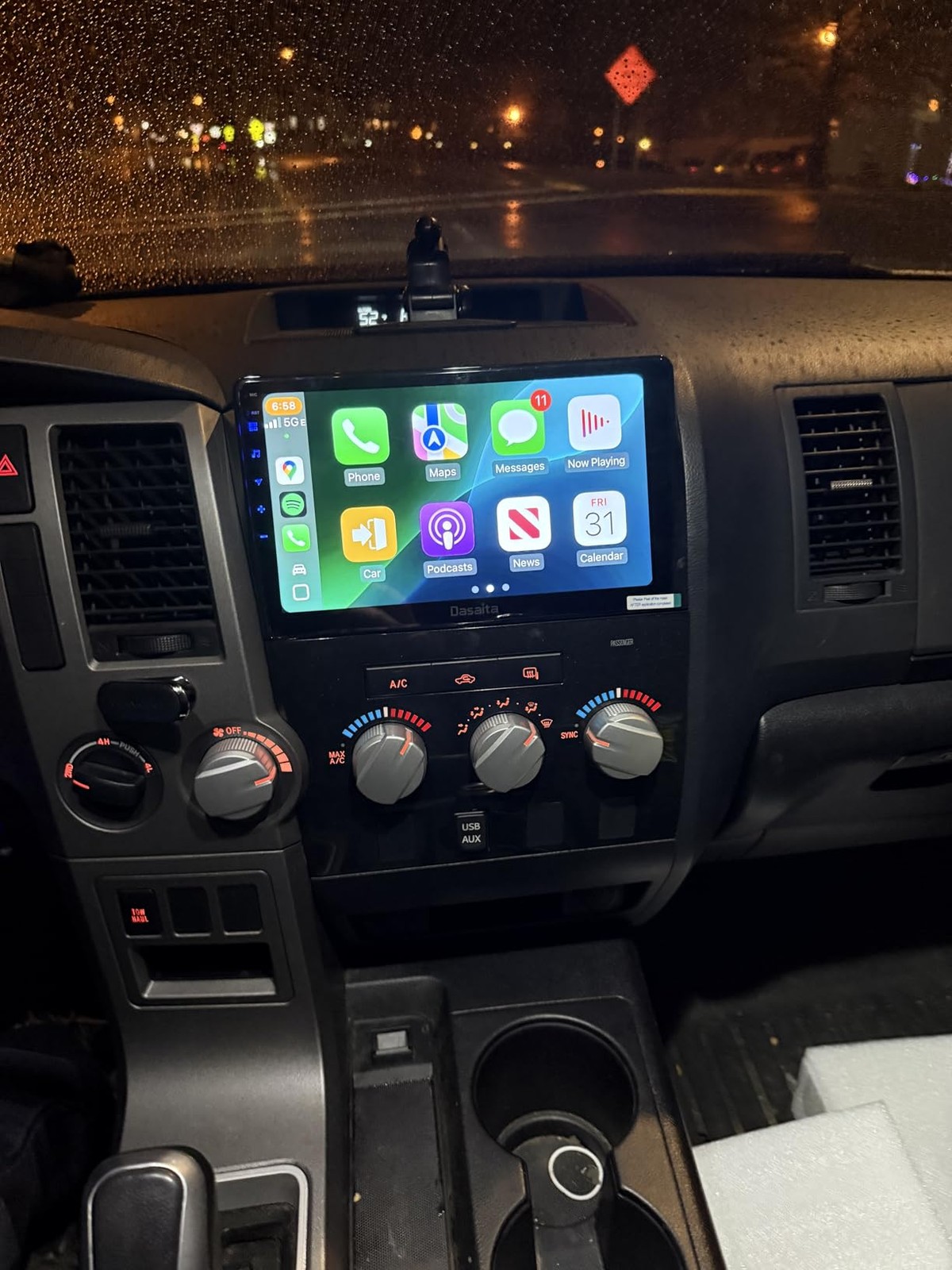 Apple Carplay For Toyota Tundra 2007-13 Sequoia 2008-19 Car Stereo GPS Radio 32G