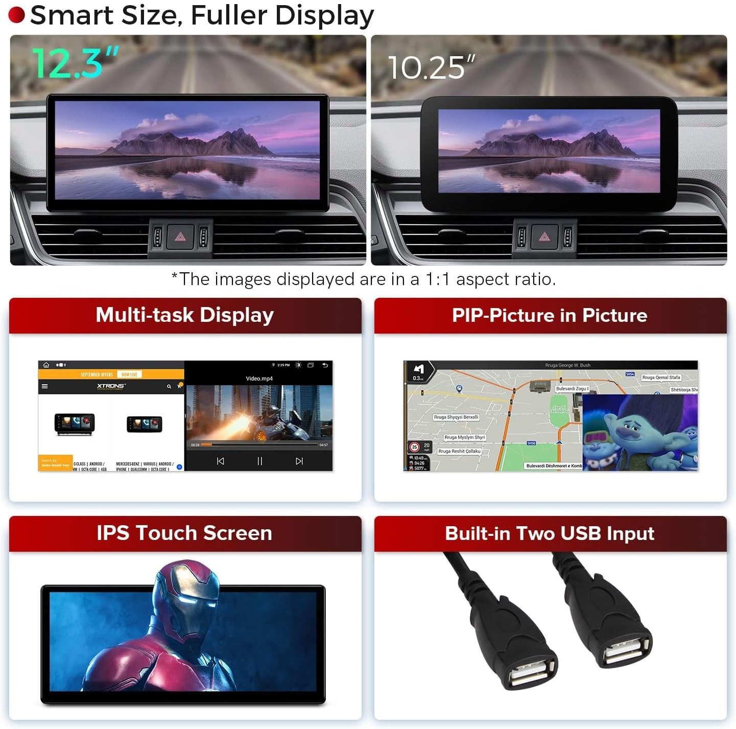 12.3″ For Audi Q5 2017-2020 Car Gps Stereo Radio Android Navigation WIFI 8+128G