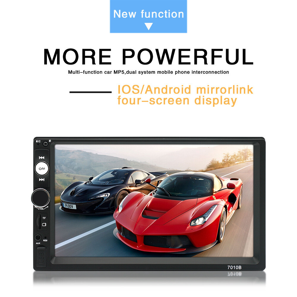12V USB/TF Android IOS 7” 2 Din HD Touch Screen Car Stereo MP5 Player FM Radio