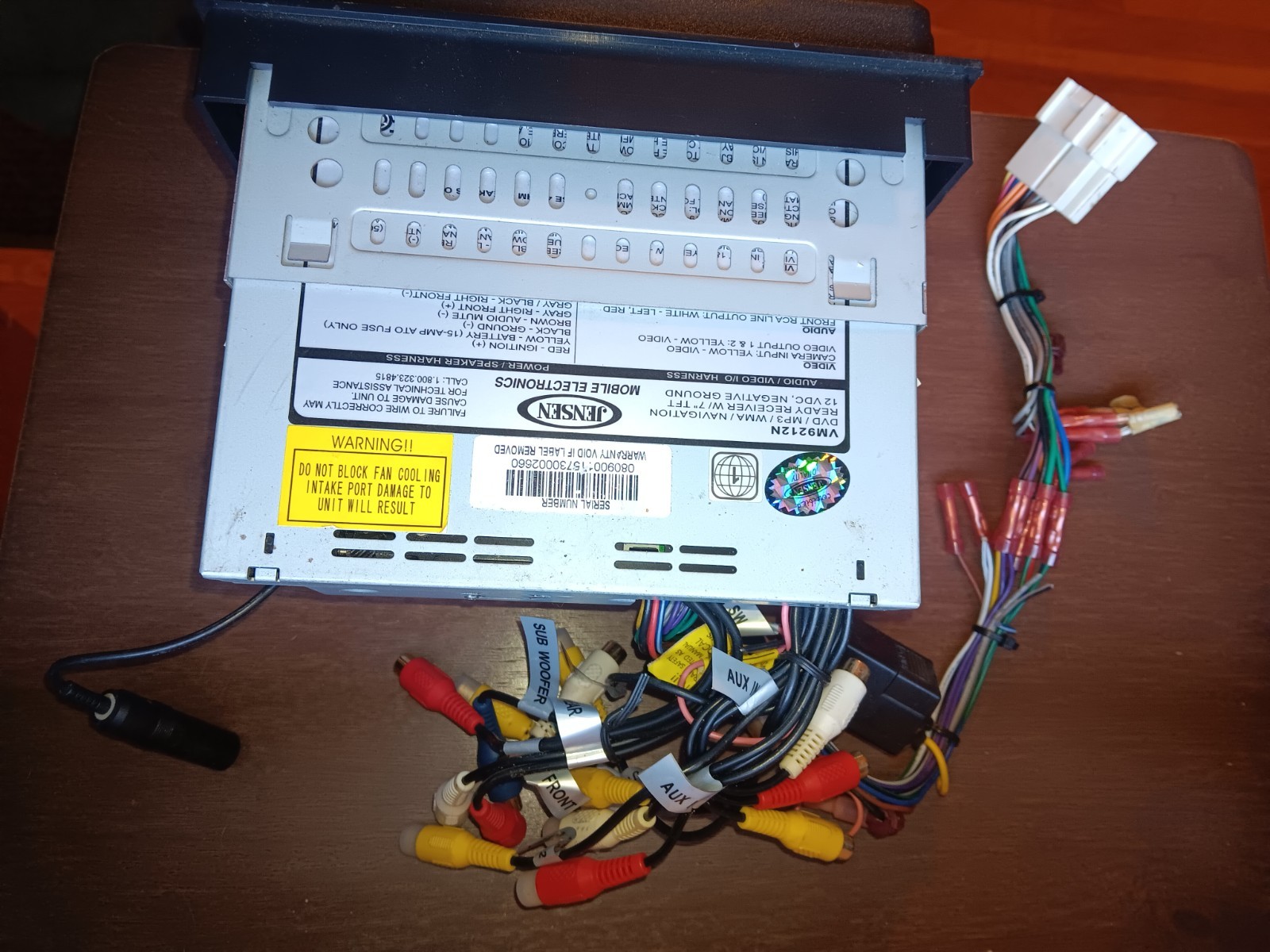 Jensen DVD/MP3/WMA/ In-Dash Car Stereo Model VM9212N