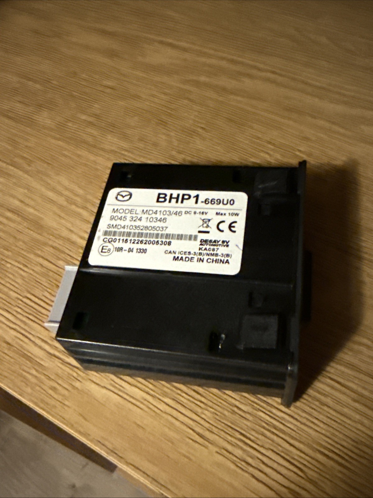 OEM Mazda 3 / 2 / CX-3 / CX-5 USB Port USB/AUX/SD Genuine BHP1-669U0 MD4103/46