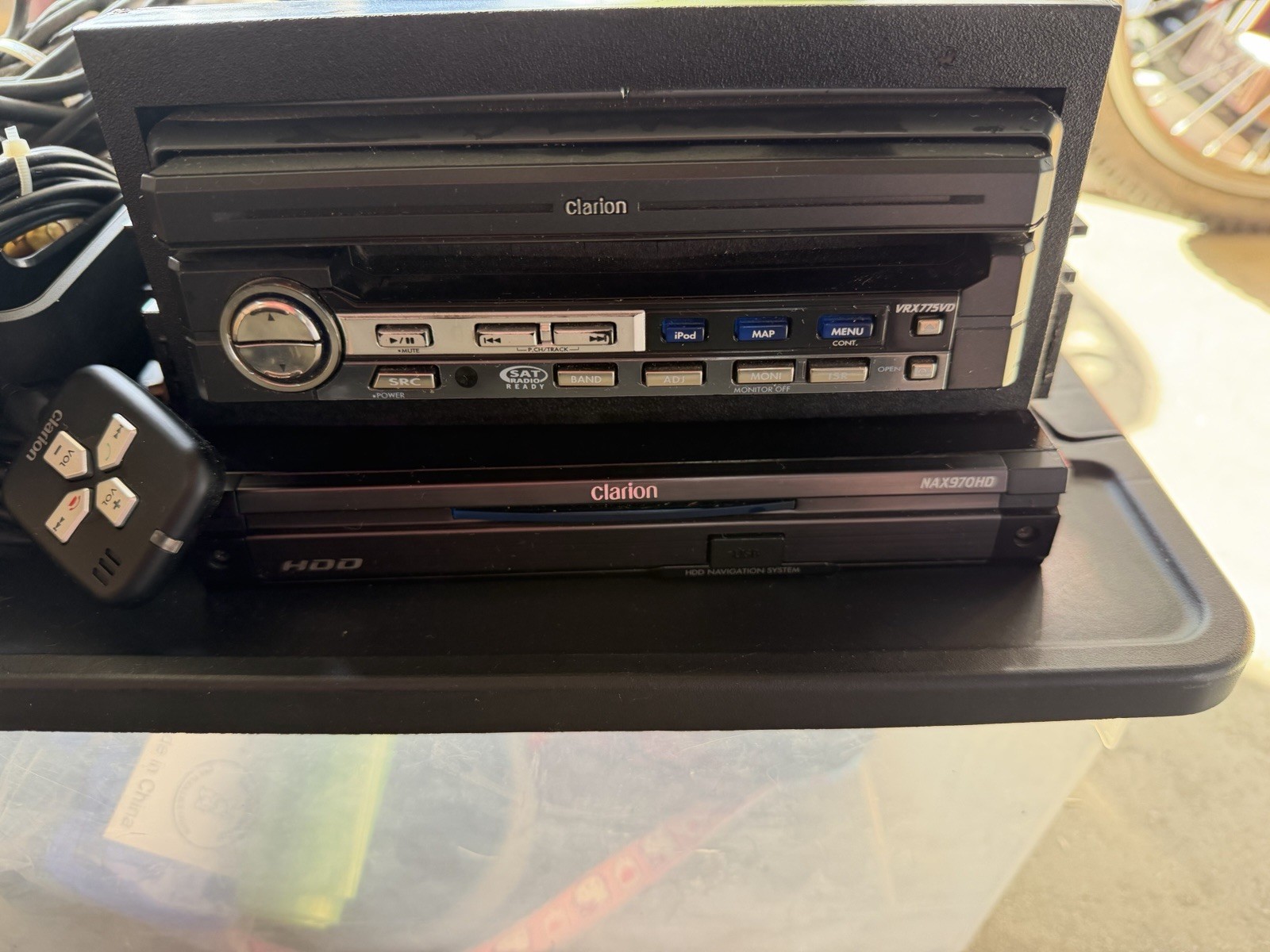 Clarion VRX775VD 2 DIN In-Dash CD Player Car Stereo w/ Remote & HDD Navigation