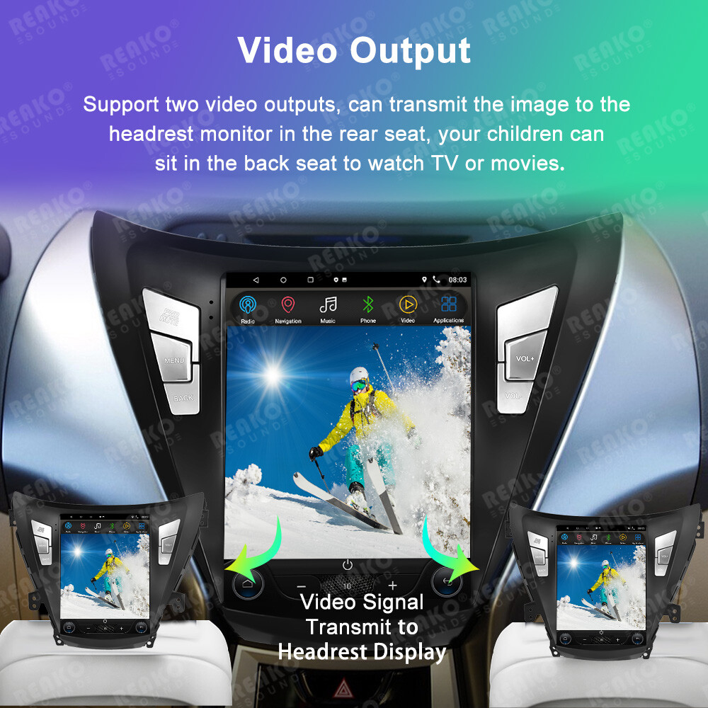 9.7”2+23G Car Radio Player For Hyundai Elantra 2011-2013 Apple Carplay GPS Nav