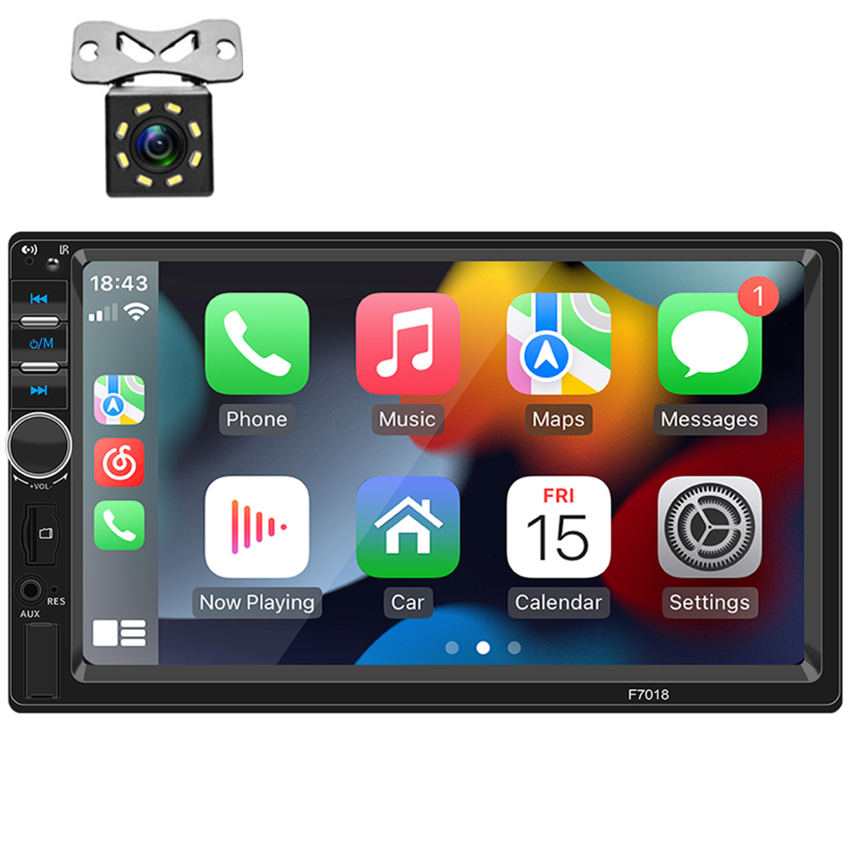7in Car Stereo Touch Screen 2 DIN Android 8LED Rear Camera Bluetooth MP5 Player