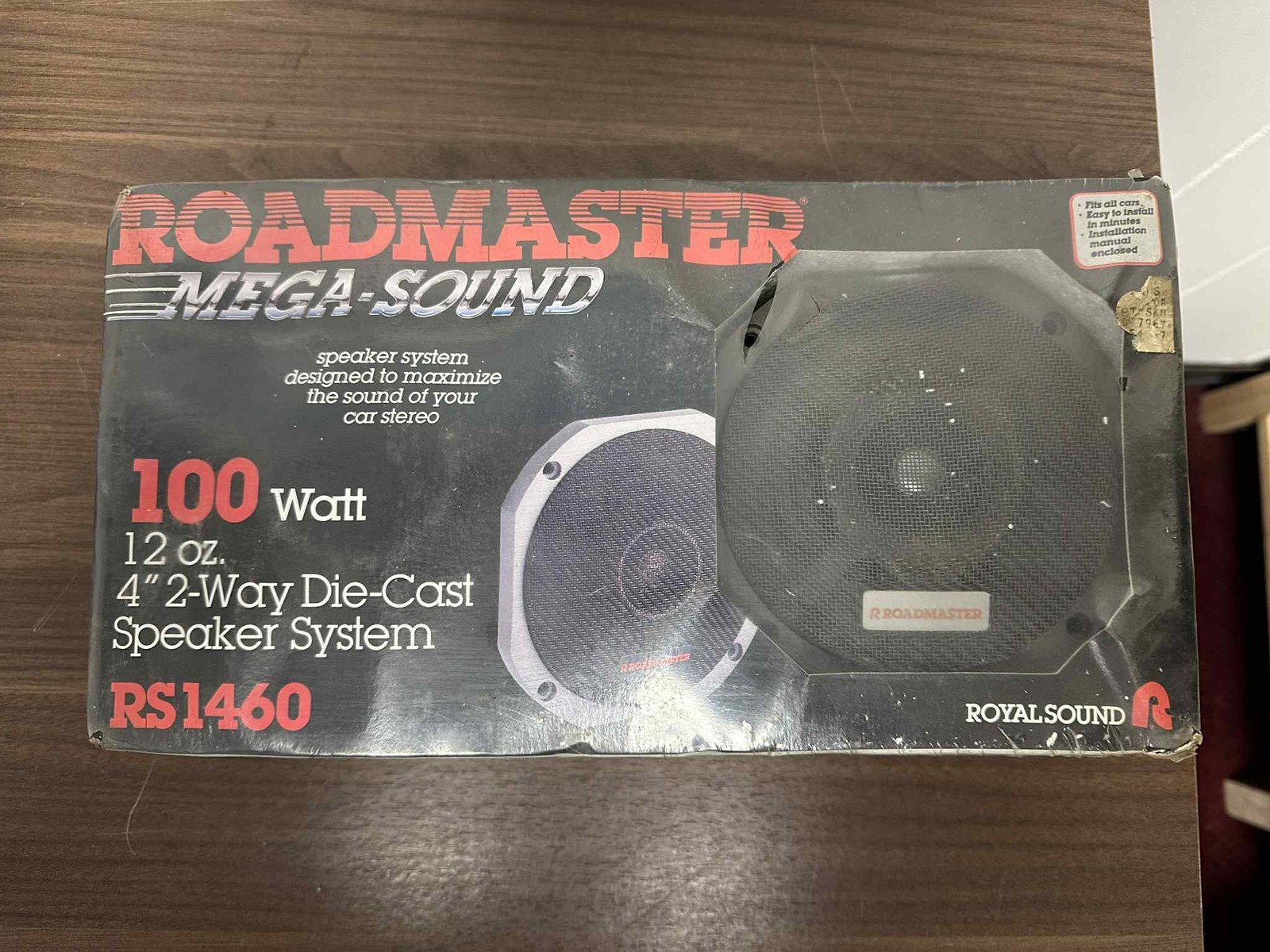 Roadmaster Mega Sound 100 Watt Speaker System RS1460 Car Stereo Brand New