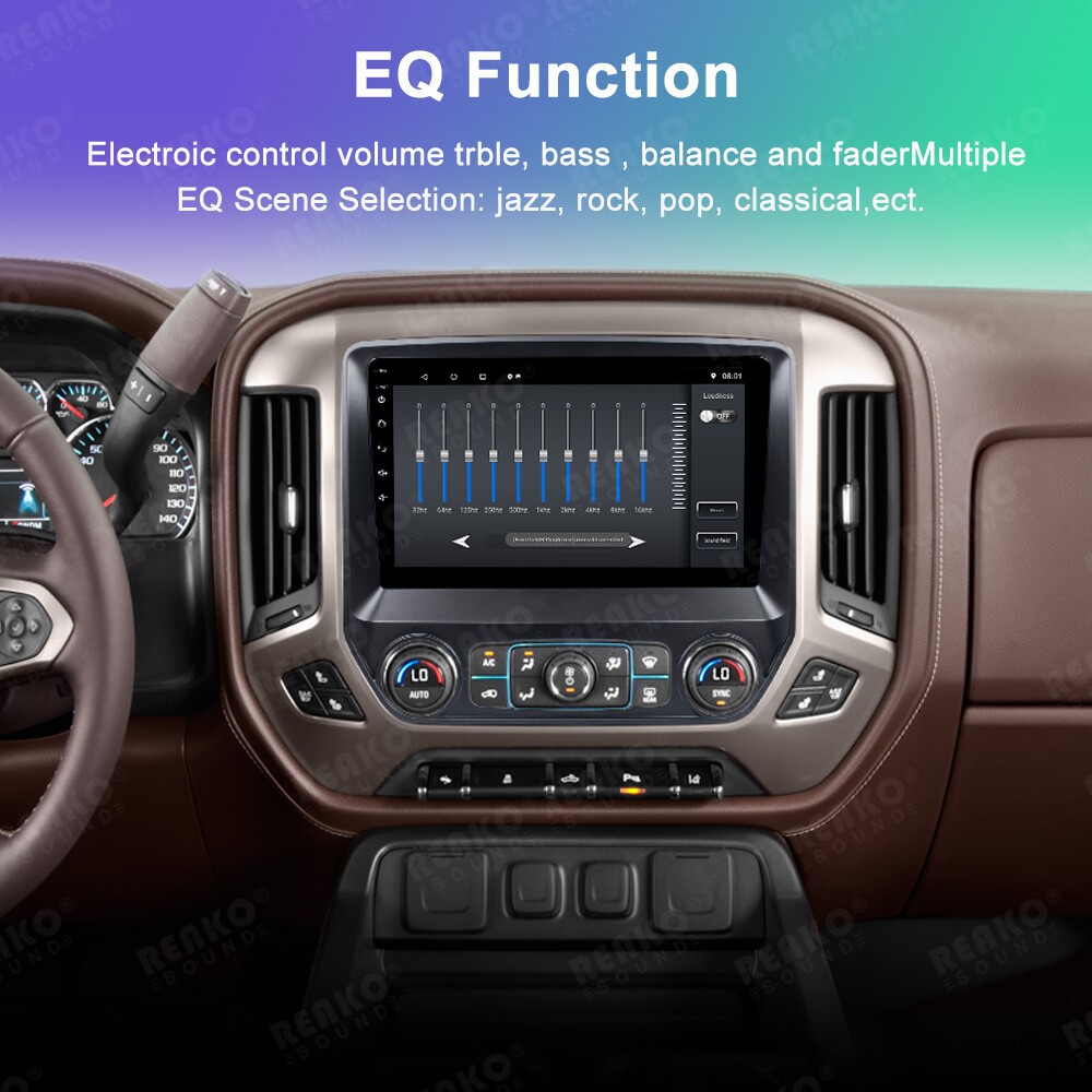 For Chevrolet Silverado GMC Sierra 2013-2019 Carplay Android 15 Car Stereo Radio
