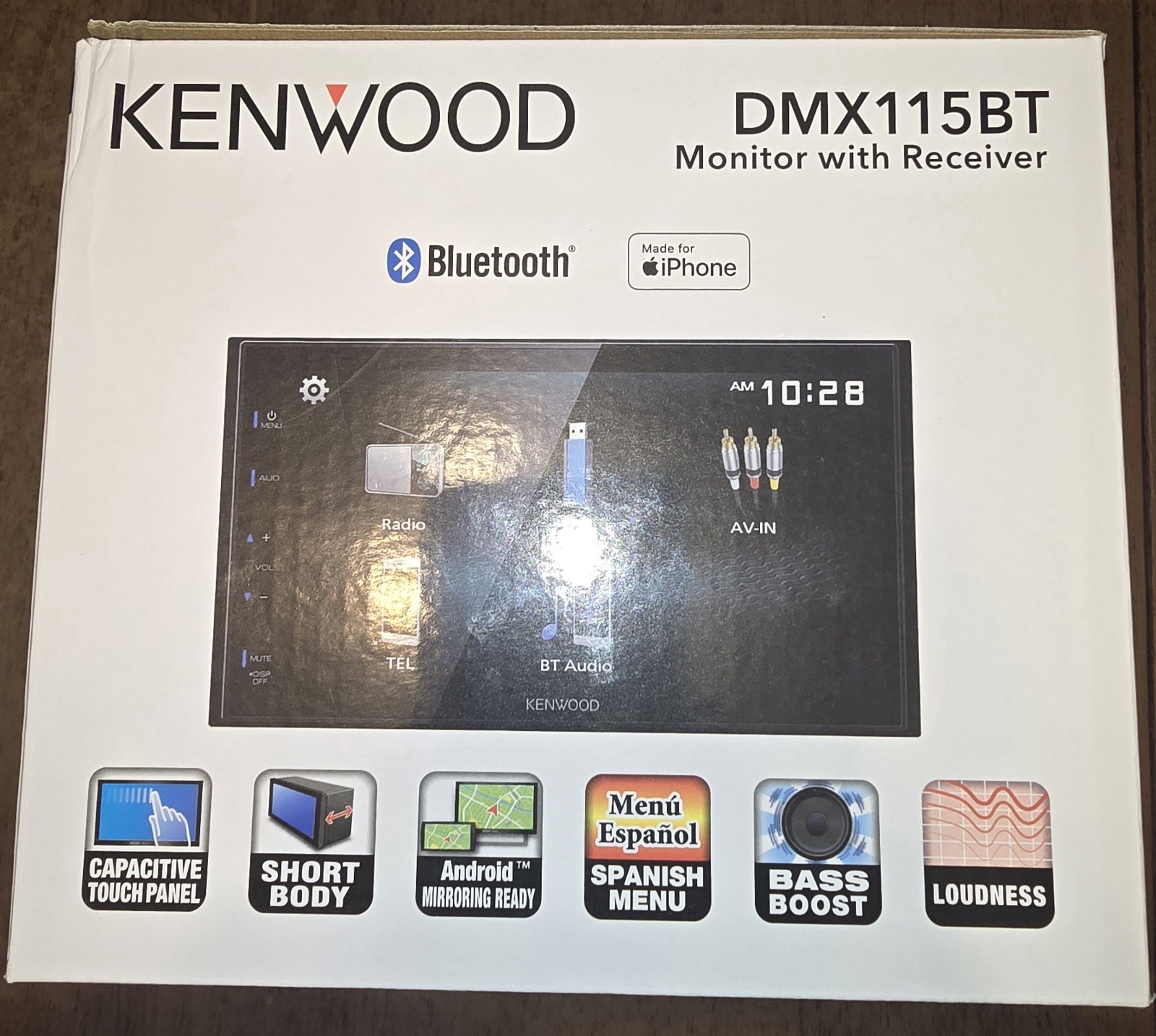 Kenwood Bluetooth Digital Media Receiver w/ 6.8″ Monitor (DMX115BT)… FREE S&H!