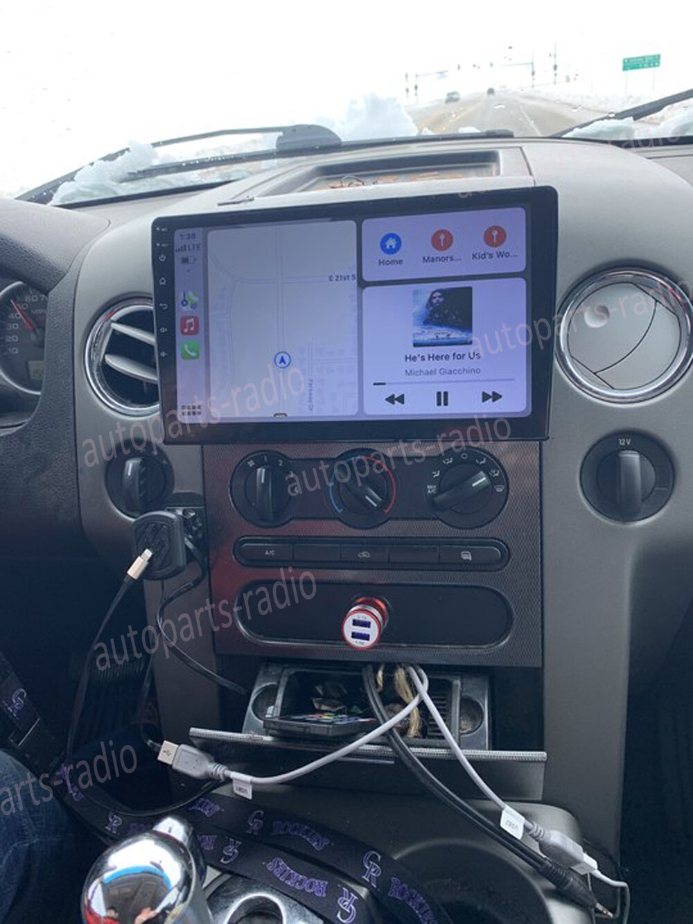 10.1” Carplay FOR 2004-2008 Ford F-150 Android 13 CAR STEREO RADIO GPS FM
