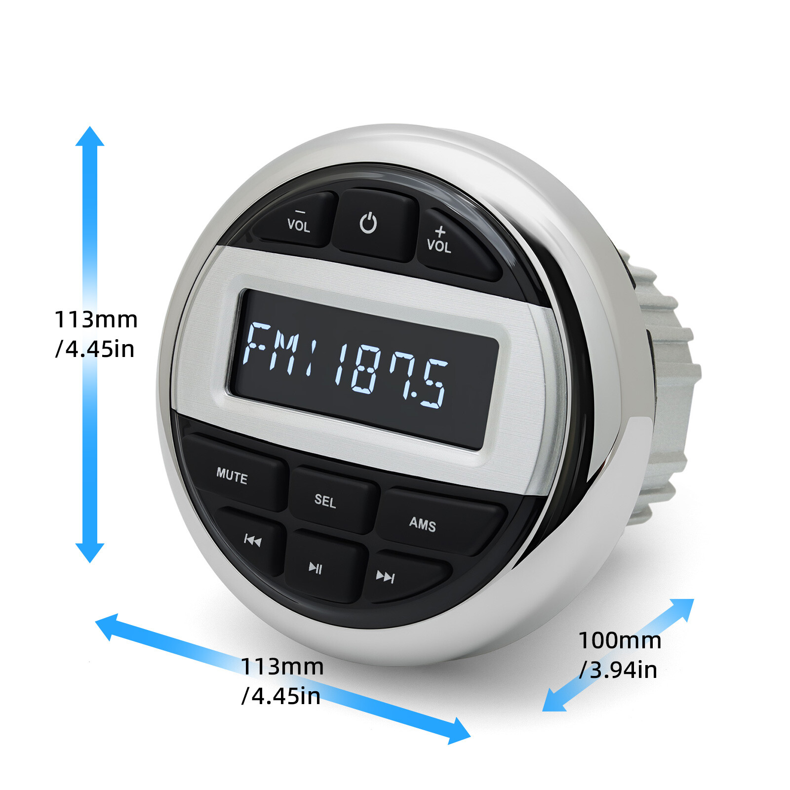 Boat Media MP3 Player With Bluetooth Waterproof Car Marine Stereo Audio Radio