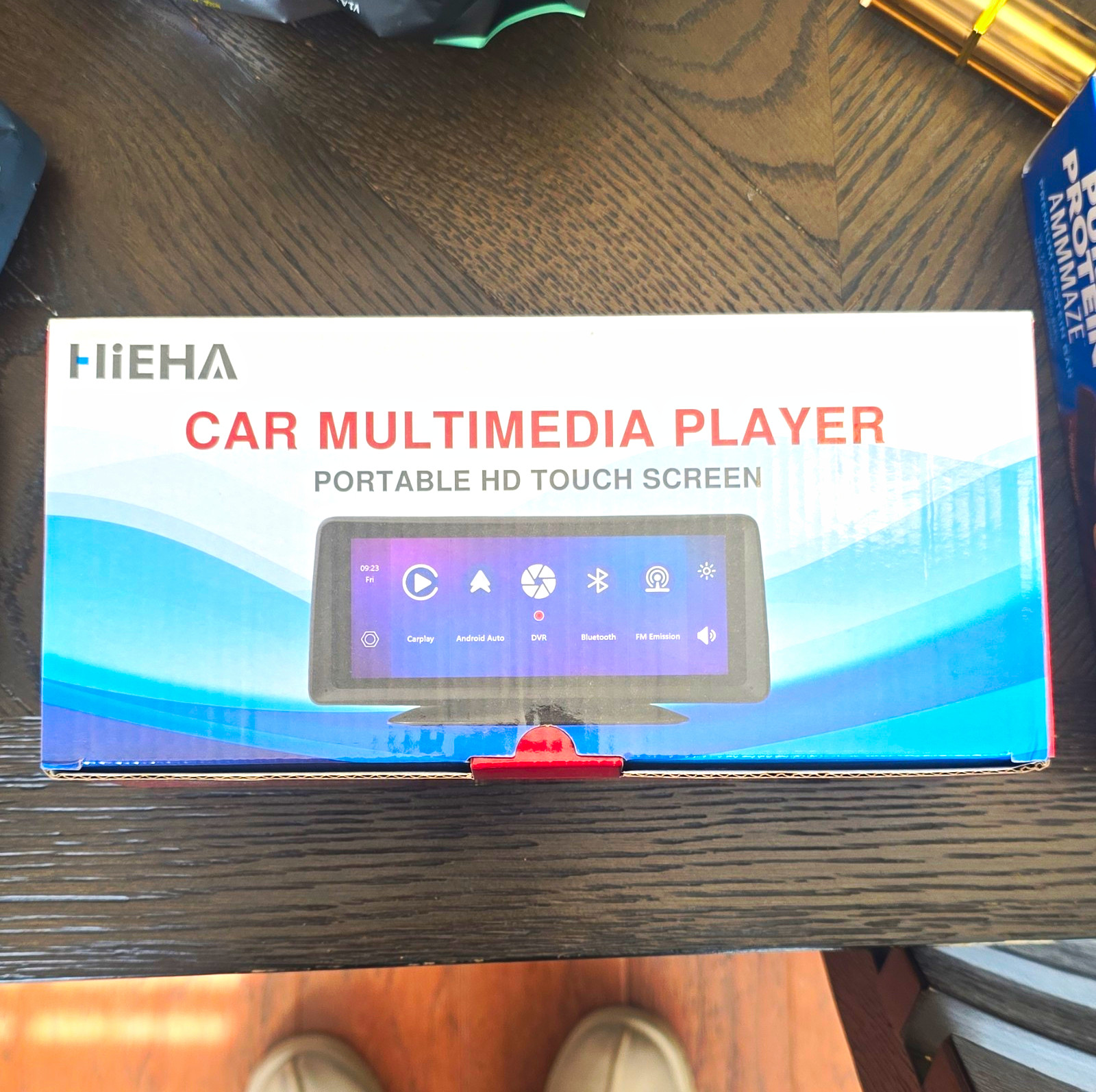 HiEHA Car Multimedia Player Portable HD Touchscreen Wi‑Fi Bluetooth GPS Voice