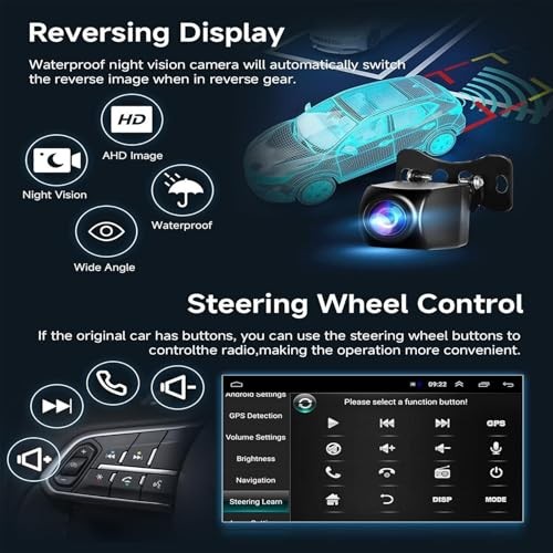 7 inch Touchscreen Car Stereo Fit for Mercury Milan 2006 2007 2008 2009, 2+32G