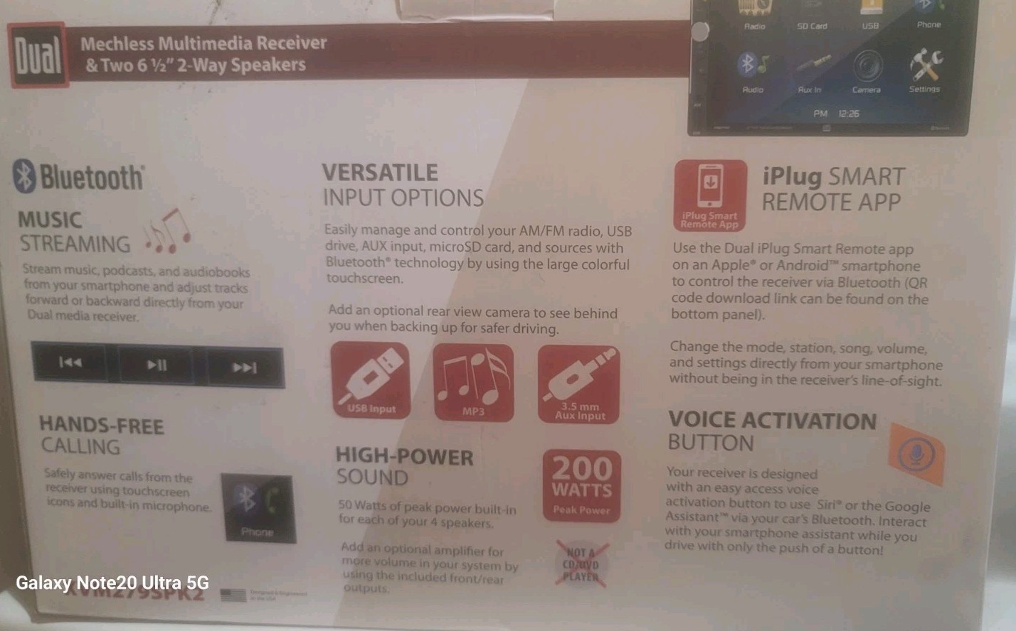 Dual XVM279SPK2 7″ Digital Multimedia Receiver (NO CD) Two 6.5″ 2-Way Speakers